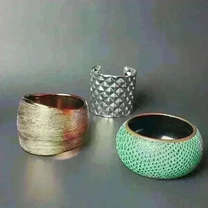 Chunk bracelets bundle of 3